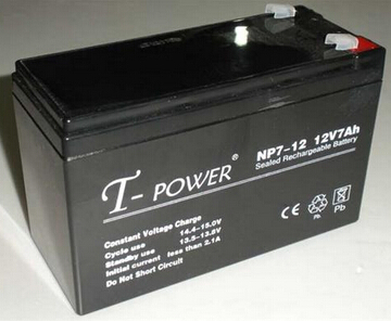 T-power电池NP7-12图片,12V7Ah耐康电池图片,T-POWER电池厂家图片-中科商务网-UPS后备电源蓄电池直销中心